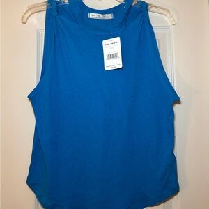Free People Vibrant Blue Tank Top